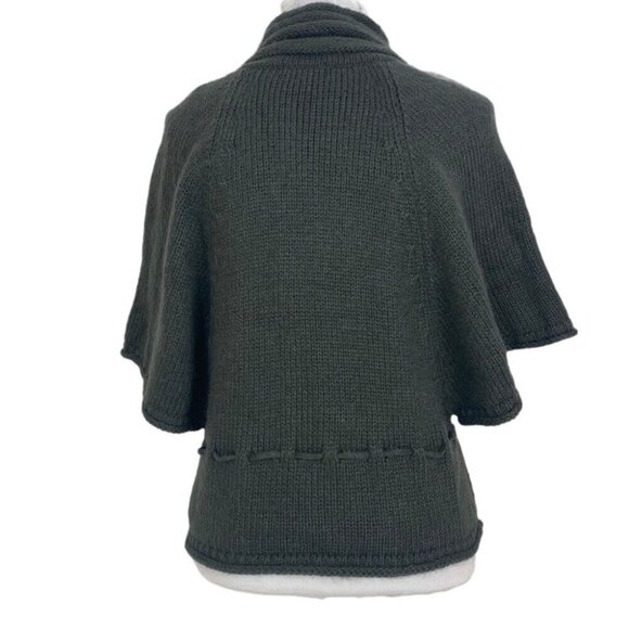 Zoe D Women's Gray Cowl‎ Neck Tie Waist Button Down Business Casual Sweater M/38 - Picture 7 of 9